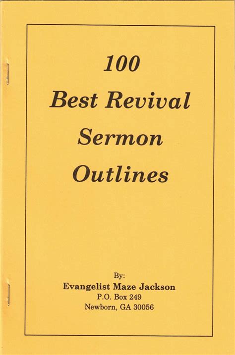 Description: A biblical rationale for ministry done in the power of the Holy Spirit. . Pentecostal revival sermon outlines